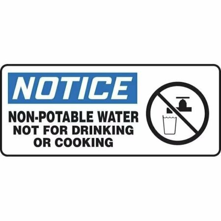 ACCUFORM OSHA NOTICE SAFETY SIGN NONPOTABLE MCAW803XL MCAW803XL